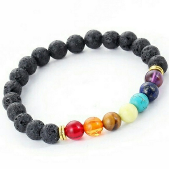 *** 5/$25 SALE! *** Chakra Oil Diffuser Bracelet - Picture 2 of 2